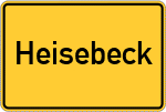 Place name sign Heisebeck