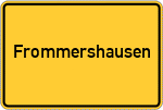 Place name sign Frommershausen