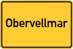 Place name sign Obervellmar