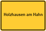 Place name sign Holzhausen am Hahn