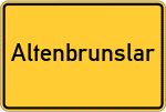 Place name sign Altenbrunslar