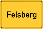 Place name sign Felsberg
