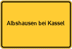 Place name sign Albshausen bei Kassel