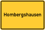 Place name sign Hombergshausen