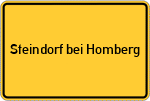 Place name sign Steindorf bei Homberg, Bezirk Kassel