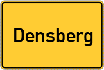 Place name sign Densberg, Hessen