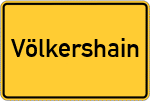 Place name sign Völkershain