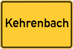 Place name sign Kehrenbach