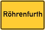 Place name sign Röhrenfurth