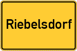 Place name sign Riebelsdorf