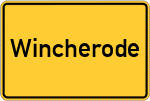 Place name sign Wincherode