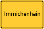 Place name sign Immichenhain