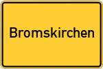 Place name sign Bromskirchen