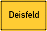 Place name sign Deisfeld
