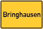 Place name sign Bringhausen