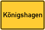Place name sign Königshagen