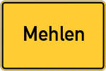 Place name sign Mehlen