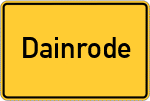 Place name sign Dainrode