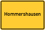 Place name sign Hommershausen