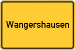 Place name sign Wangershausen