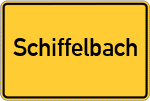 Place name sign Schiffelbach