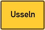 Place name sign Usseln
