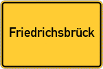 Place name sign Friedrichsbrück