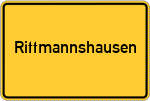 Place name sign Rittmannshausen