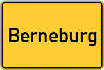 Place name sign Berneburg