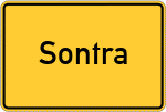 Place name sign Sontra