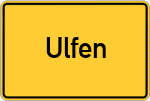 Place name sign Ulfen