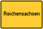 Place name sign Reichensachsen