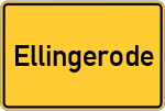 Place name sign Ellingerode