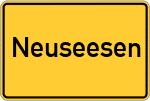 Place name sign Neuseesen
