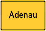 Place name sign Adenau