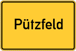 Place name sign Pützfeld, Ahr