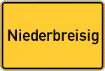 Place name sign Niederbreisig