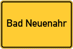 Place name sign Bad Neuenahr