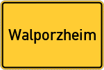 Place name sign Walporzheim