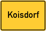 Place name sign Koisdorf