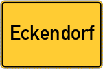 Place name sign Eckendorf, Kreis Ahrweiler