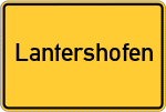 Place name sign Lantershofen
