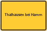 Place name sign Thalhausen bei Hamm, Sieg