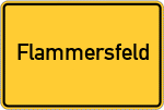 Place name sign Flammersfeld, Bahnhof