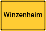 Place name sign Winzenheim