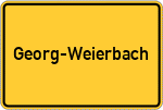 Place name sign Georg-Weierbach