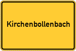 Place name sign Kirchenbollenbach