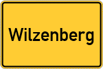 Place name sign Wilzenberg