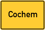 Place name sign Cochem
