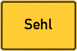 Place name sign Sehl